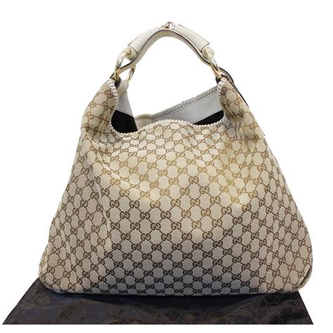 gucci horsebit hobo gg canvas large|gucci soho large hobo bag.